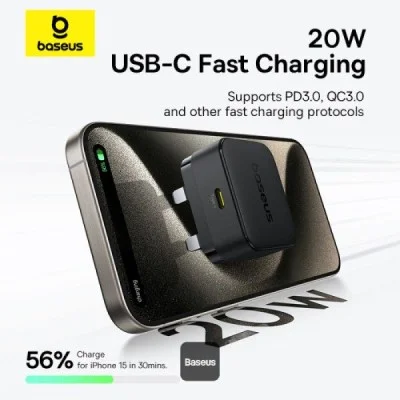 Baseus Palm Fast Charger 1C 20W - Cluster Black